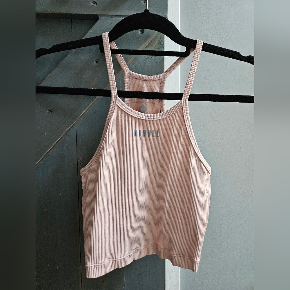NOBULL womens ribbed tank, cropped